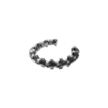 [純銀] 荊棘之脊耳扣 / 單售 / Thorny Spine Ear Cuff
