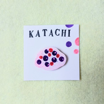 奇特 磁鐵 Hydnellum Plicatum 蘑菇 蕈類 手繪 獨一無二