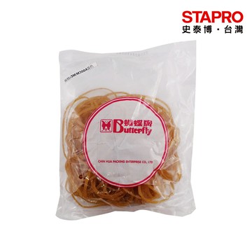 橡皮圈30號四兩M3004黃色加寬型3mm直徑81mm包｜史泰博