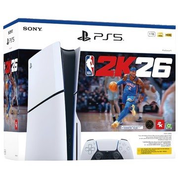 PlayStation PS5光碟版主機 + NBA 2K26遊戲片  單一商品
