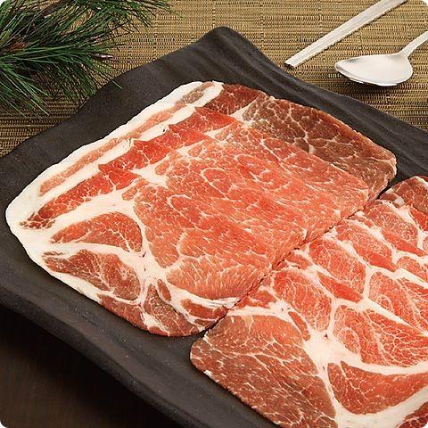 [凍]豚肩ローススライス 約1ｋｇ(厚さ5mm)-チリ産 韓国焼肉 BBQ