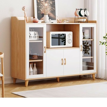 ??快速出貨?? 公司貨 餐邊柜茶水柜客廳靠墻一體置物柜廚房櫥柜現代簡約收納柜子儲物柜