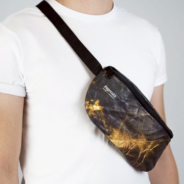 paprcuts｜個性腰包(大理石黑)