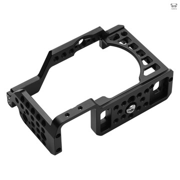 鋁合金相機兔籠 帶冷靴座 1/4 3/8英寸螺孔 阿萊定位孔 適配索尼A6000/A6100/A6300/A6400/A