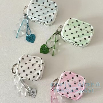 ins風 簡約波點 大理石紋路 適用Airpods4保護套 Pro2保護殼 1/2/3/4代蘋果藍牙耳機殼 pro3軟殼