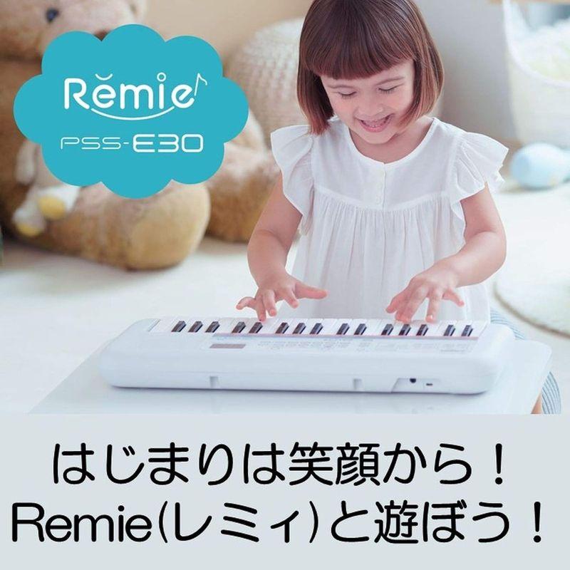 ヤマハ 電子キーボード 37ミニ鍵盤 PSS-E30 Remie(レミィ) ホワイト クイズモード 自動伴奏機能搭載