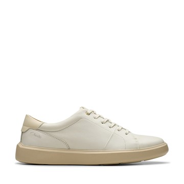 Clarks 運動休閒- Brodin Lace經典簡約輕量綁帶休閒鞋(白色) CLM79392C-男