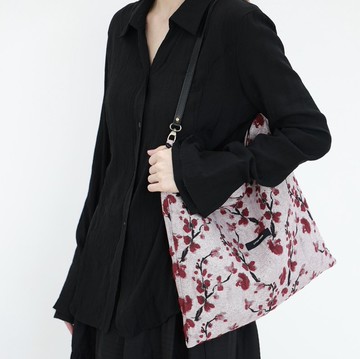 【暗香】森系復古文青/立體梅花新中式風氣質感單肩包