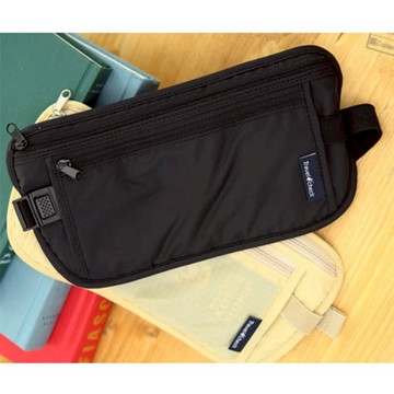 【iSFun】旅行專用＊透氣網狀小腰包/顏色可選