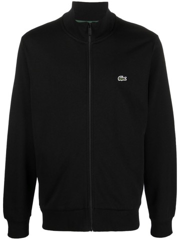 Lacoste - high-neck zip-fastening sweatshirt - men - Cotton/Polyester - 4 - Black
