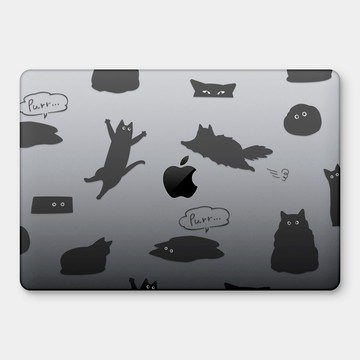PIXOSTYLE 黑貓的各種姿勢 MacBook Air / Pro 防刮保護殼 PU033