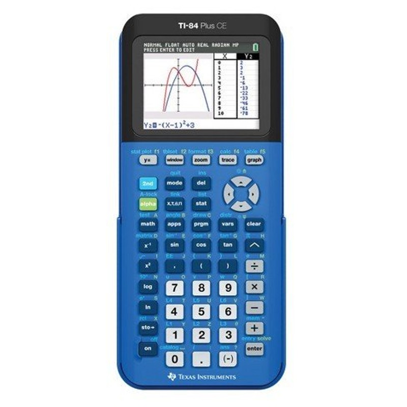 Texas Instruments TI-84 Plus CE ブルー グラフ電卓 │直輸入品