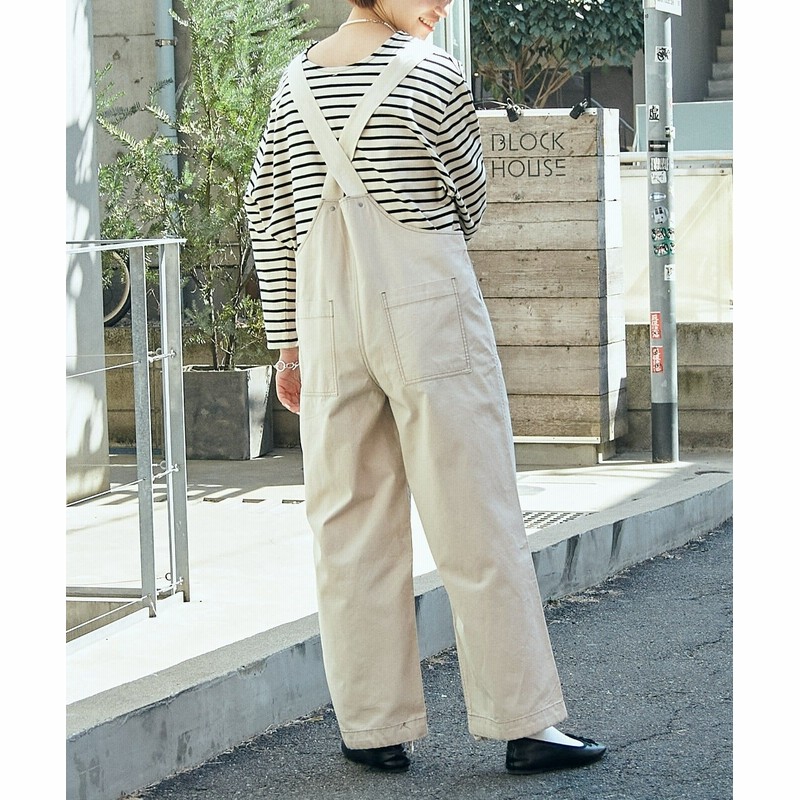 説明動画有 配色ステッチベイカーサロペ 通販 Lineポイント最大1 0 Get Lineショッピング