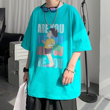 衣服男夏季半袖潮牌寬松超火歐美ins上衣重磅棉短袖設計感港風t恤