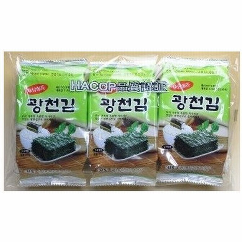 市場 韓国在来味付海苔 ８切８枚１２袋