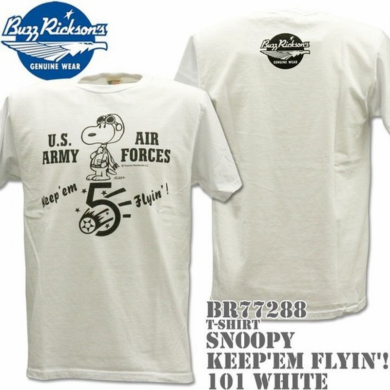 Buzz Rickson S バズリクソンズ スヌーピーコラボtシャツ Brxpeanuts Ringer Tee Keep Em Flyin Br772 101 White 通販 Lineポイント最大0 5 Get Lineショッピング