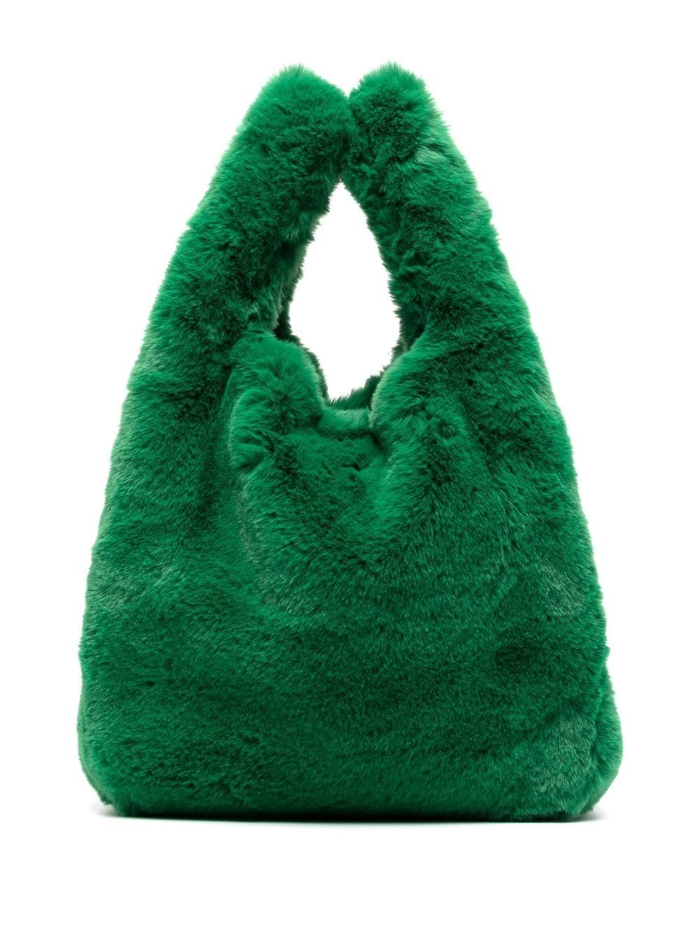 Jakke - Bertha faux-fur tote bag - women - Recycled Polyester - One Size - Green