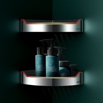 收納架 浴室毛巾架 置物架 衛生間置物架放洗發水架收納三角架浴室架子免打孔衛生間用品大全