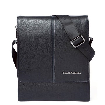 【金安德森】都會簡約 商務翻蓋直立側背包-黑色