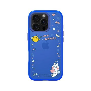 iPhone 16 Pro Clear 激光藍 - 懶散兔與啾先生 Lazy Rabbit and Mr.Chu - My Angel