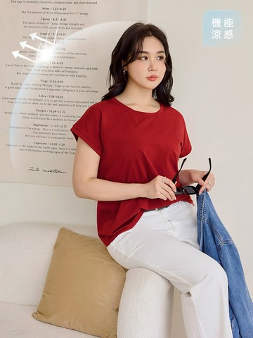 涼感．多色冰絲棉防曬圓領上衣