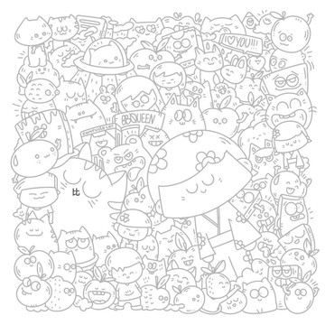 18h🎆臺灣夯貨✨【22款不重複】小紅書同款畫畫圖稿上班無聊偷懶解壓臨摹圖紙稿 Z258