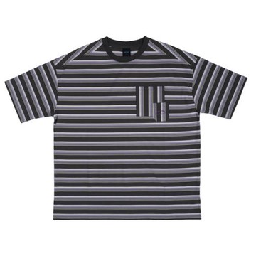 NCAA 口袋拼接T 短袖上衣 深灰/條紋 中性款 75251008 10 noF88