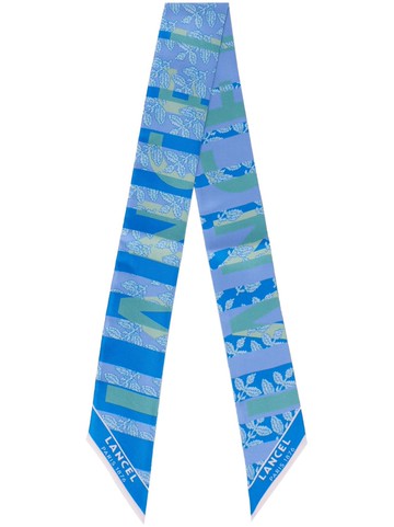 Lancel - Horizon-print silk scarf - women - Silk - One Size - Blue