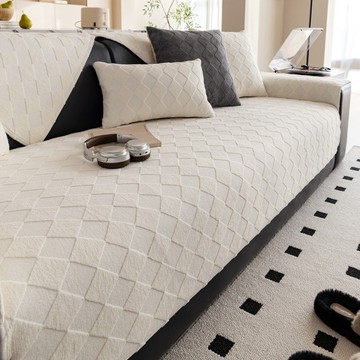 輕奢風沙發墊 四季通用 防滑沙發墊套 毛巾紗 一片式沙發坐墊蓋布 靠背巾