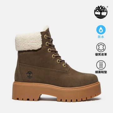 Timberland 女款深棕色Stone Street 6吋厚底保暖防水靴|A2PU6W01
