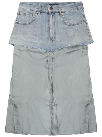 balenciaga denim skirt