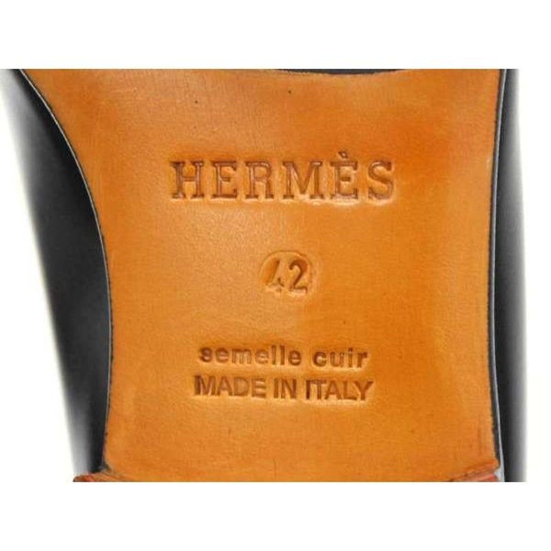 エルメス シューズ アピ ローファー メンズサイズ42 HERMES 靴 メンズ