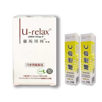 淨密益生菌 U-relax 優芮珂絲益生菌膠囊 90粒/盒