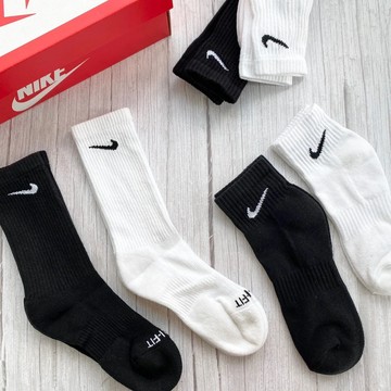 Nike黑白經典款男女情侶 勾勾襪 運動襪 四季薄款襪 加厚毛巾底襪  休閒運動襪 學生襪 籃球襪 瑜伽訓練襪