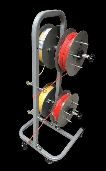 【台灣公司 可開發票】立式 自動穿線機 穿線器 放線盤架 放線器 電工布線器 剝線機