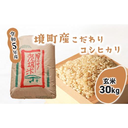 ふるさと納税 茨城県 境町 S250境町のこだわり玄米「コシヒカリ」30kg