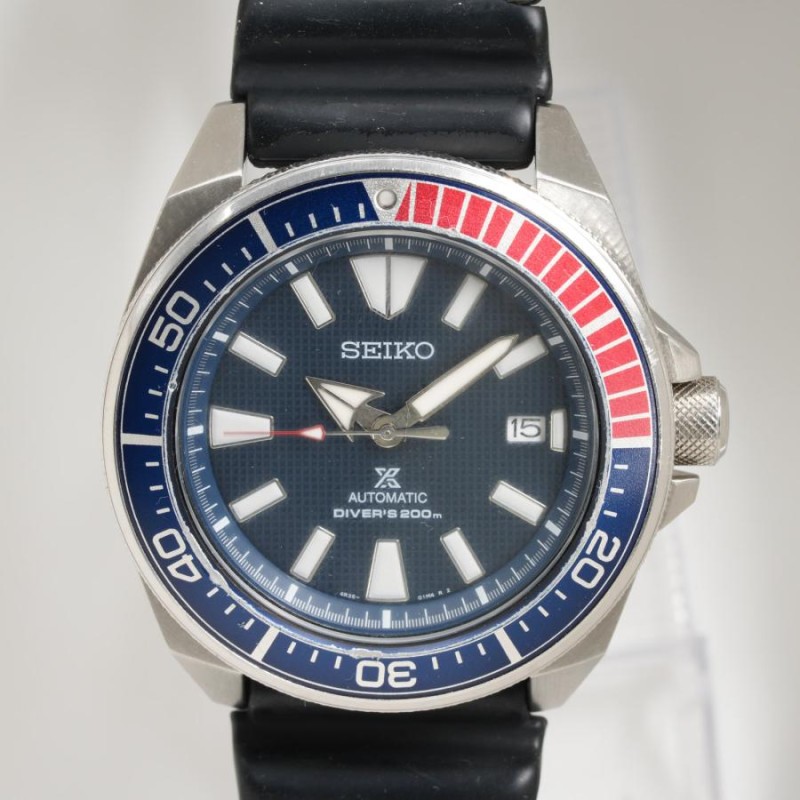 セイコー SEIKO 腕時計 プロスペックス サムライダイバー 4R35-01V0 ネイビー 赤青ベゼル 自動巻 メンズ 中古 [質イコー] |  LINEブランドカタログ