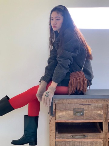 Fringe Handcrafted Bell-Shaped Mini Bag [Camel]