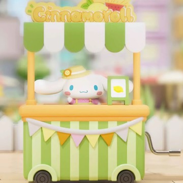 限量預購【遊戲家】三麗鷗家族 音樂盒市集 小餐車音樂盒 音樂盒手搖八音音樂盒 - 大耳狗