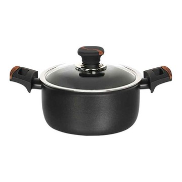 THE LOEL~韓國耐磨雙耳湯鍋24cm(附玻璃蓋)1入