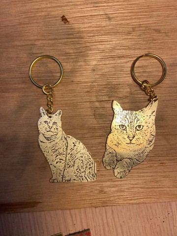 寵物鑰匙圈訂製+背面專屬刻字