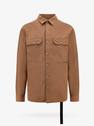 Organic cotton shirt with iconic logoed ribbon - DRKSHDW - gender_Man