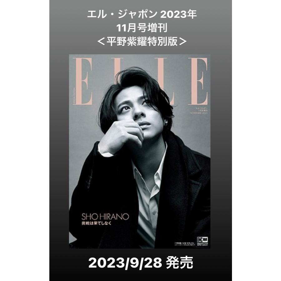 エル・ジャポン 2023年11月号増刊＜平野紫耀特別版＞