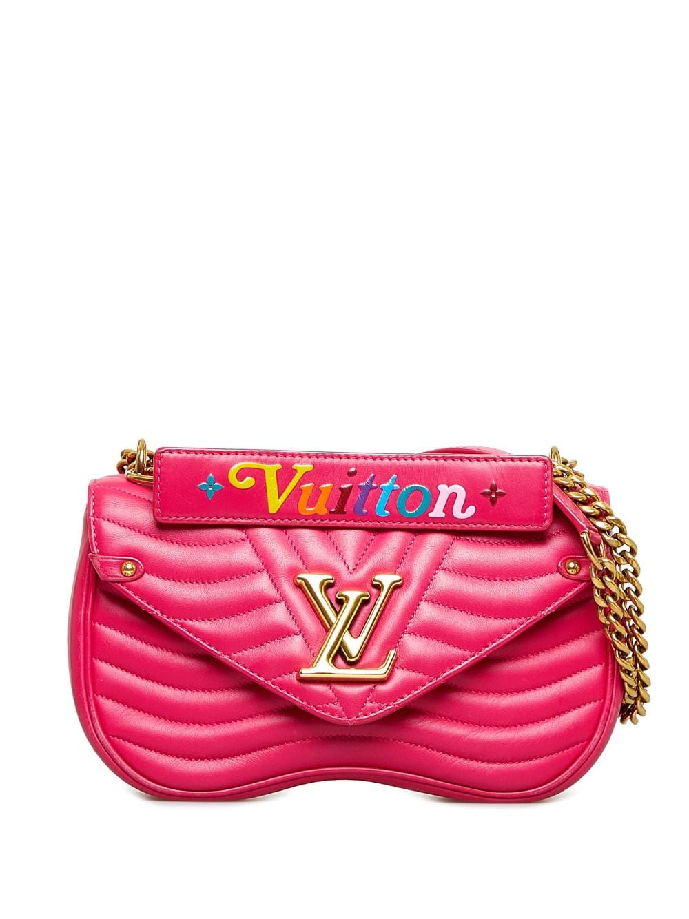 Louis Vuitton - 2018 pre-owned New Wave MM shoulder bag - women - Calf Leather - One Size - Pink