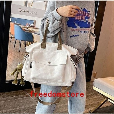 キャンバストートバッグトートバッグ レディース 帆布 大きめ 大学生 通学 通勤 ビジネス キャンバスバッグ 大容量 肩掛け カジュアル トレンド 30 40代 通販 Lineポイント最大get Lineショッピング