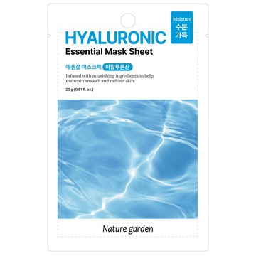 Nature garden 保濕舒緩面膜 （玻尿酸） 袋裝10入