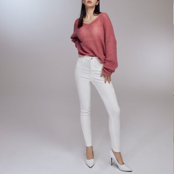 OB嚴選-視覺細-5KG．彈力塑型窄管小黑褲《BA7590-》