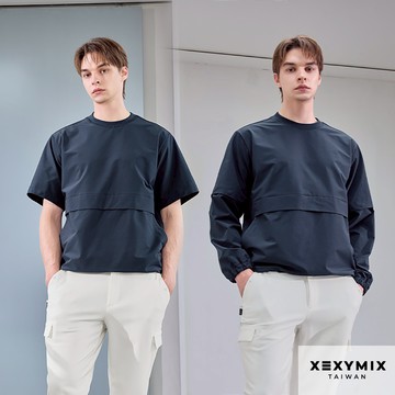 XEXYMIX Men's 可拆式刷毛梭織長袖上衣 XMK3TL1201 共3色 運動上衣 可拆式 內刷毛 TL1201