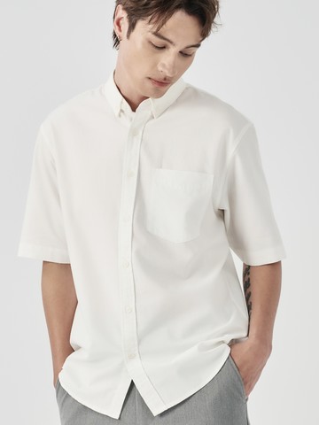 【絕版出清】天絲棉短袖襯衫｜工作狂系列｜正式與透氣兼具的夏季襯衫