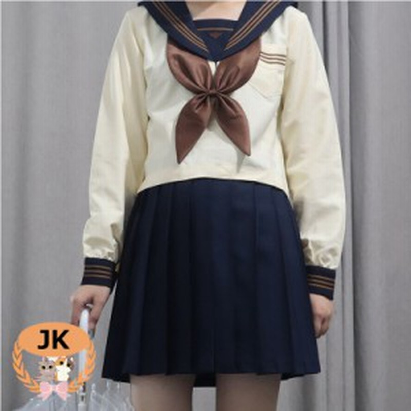 クラシック風で清楚なセーラー服 なんちゃって制服 可愛いコスプレ Jk 制服 女子高生 高校生セーラー服 学生服 通販 Lineポイント最大get Lineショッピング